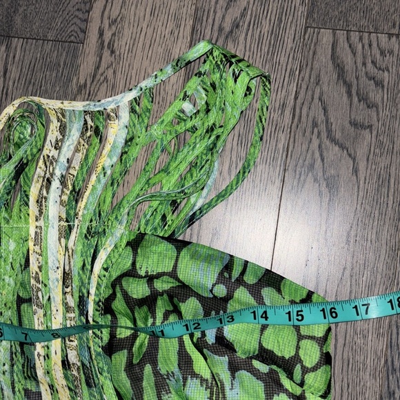 Ark & Co floral Tye dye summer nights bohemian halter neck high low dress Sz M - Picture 5 of 13